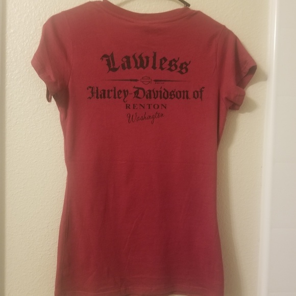 Brand NWT Harley Davidson Red T-shirt - Picture 4 of 4